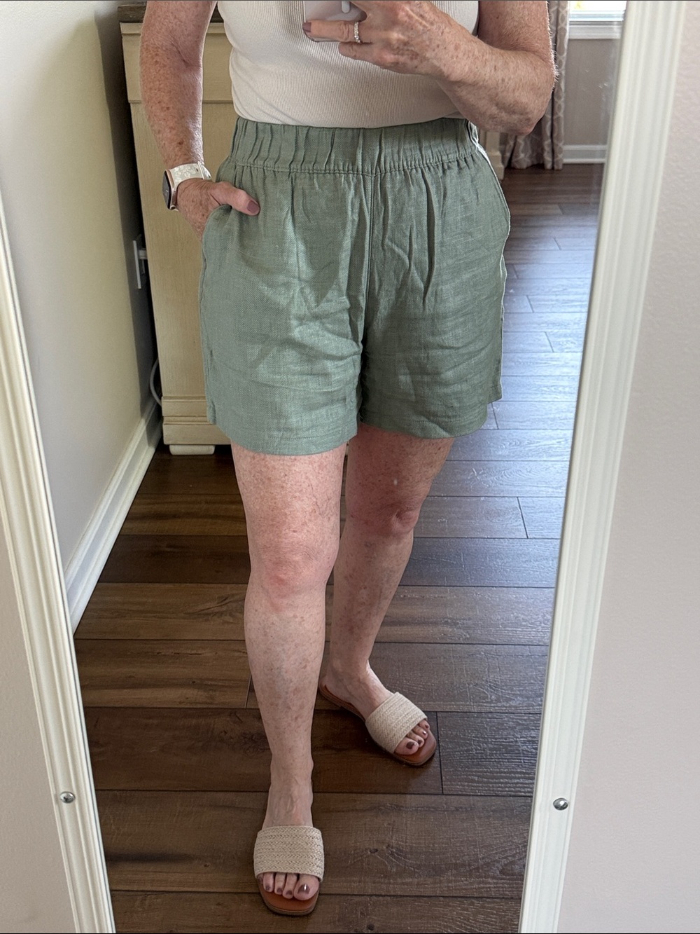 BLANKNYC Linen Blend Shorts